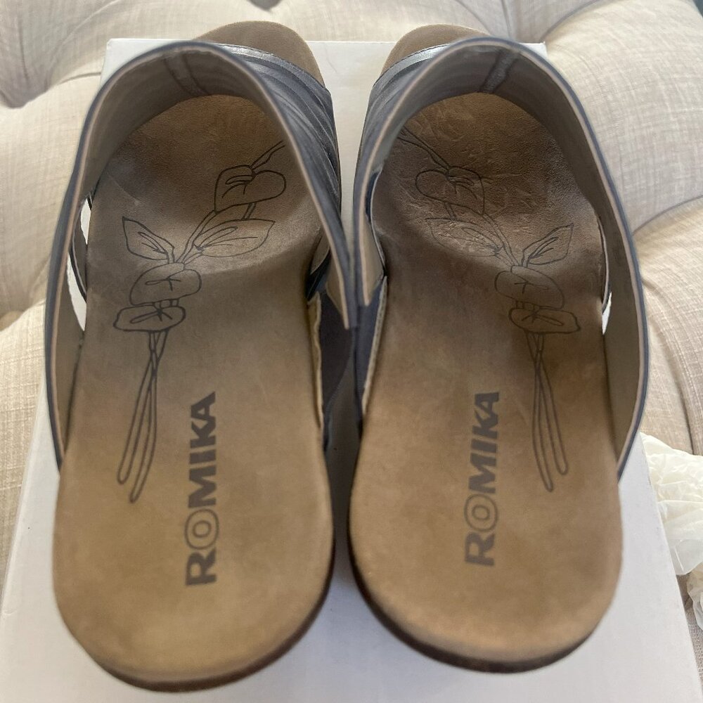 Romika Women's Leather Wedges in shade Taureg - Picture 3 of 4